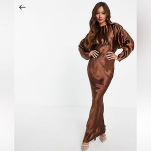 ASOS batwing satin dress
